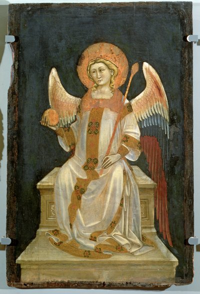 Angel Seated on a Throne, the Orb in One Hand, the Sceptre in the Other by Ridolfo di Arpo Guariento